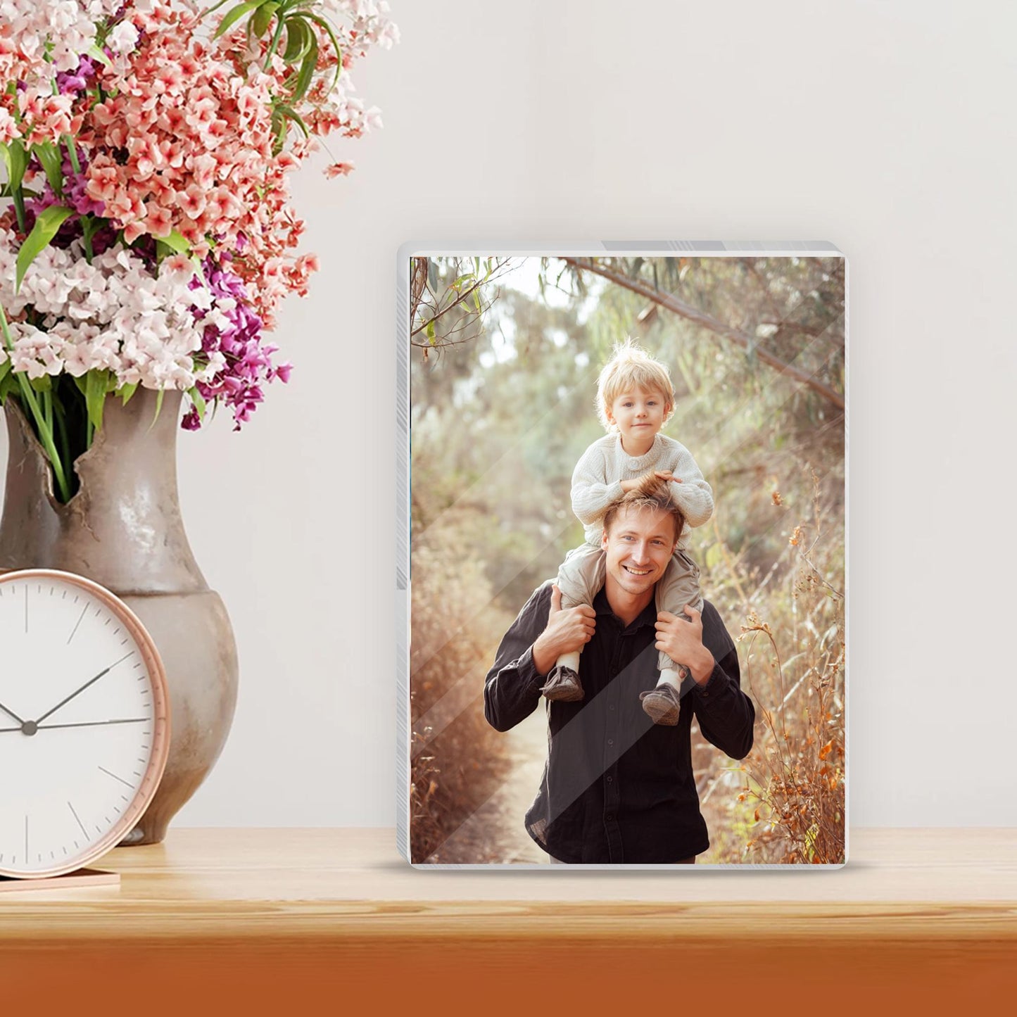 Personalized Photo Frame for Dad, Father's Day Photo Frame Gift, First Father's Day, Photo Sign for Dad, Gifts for Daddy, Grandpa Gift
