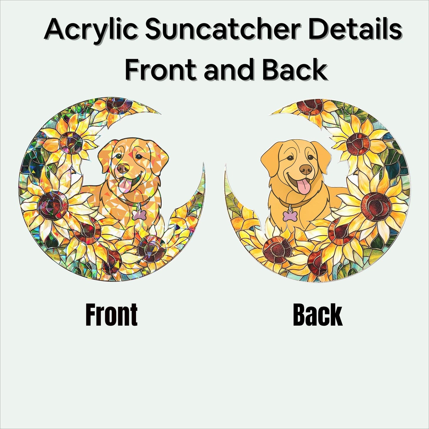 Custom Dog Portrait Suncatcher, Pet Memorial Photo Suncatcher, Dog Memorial Gift, Dog Loss, Pet Loss Gift, Dog Remembrance Gift, Dog Lovers