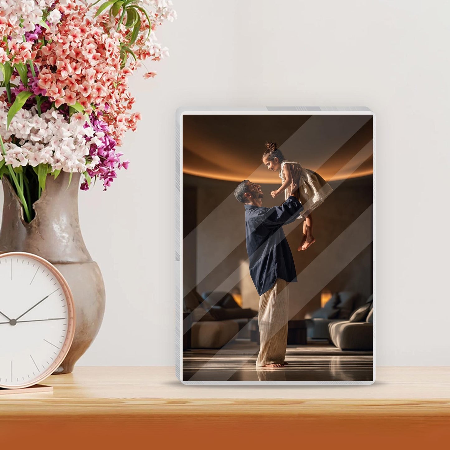 Personalized Photo Frame for Dad, Father's Day Photo Frame Gift, First Father's Day, Photo Sign for Dad, Gifts for Daddy, Grandpa Gift