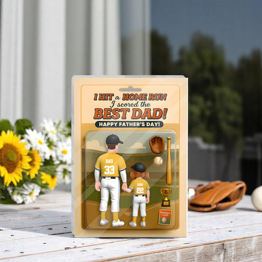 Personalized Fathers Day Gift For Dad, I Caught The Best Dad Baseball Gift, Custom Figure Acrylic Block, Baseball Dad Gift, Gift For Husband