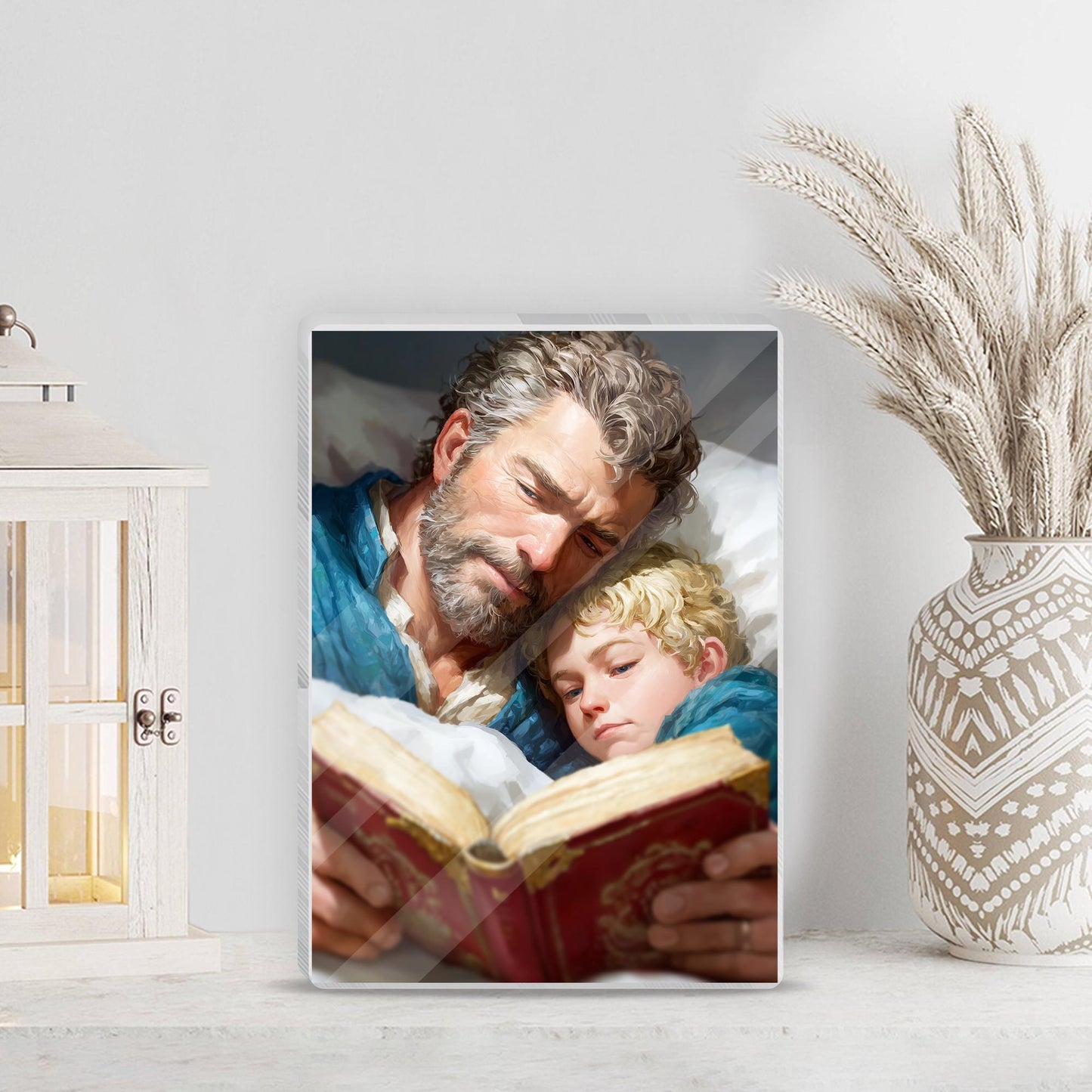 Personalized Photo Frame for Dad, Father's Day Photo Frame Gift, First Father's Day, Photo Sign for Dad, Gifts for Daddy, Grandpa Gift