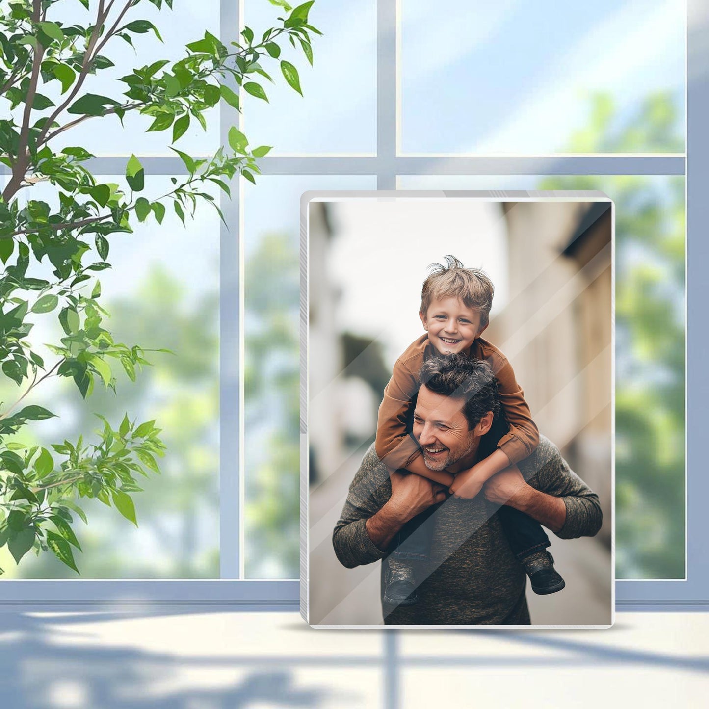 Personalized Photo Frame for Dad, Father's Day Photo Frame Gift, First Father's Day, Photo Sign for Dad, Gifts for Daddy, Grandpa Gift