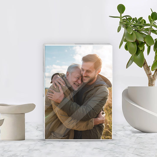 Personalized Photo Frame for Dad, Father's Day Photo Frame Gift, First Father's Day, Photo Sign for Dad, Gifts for Daddy, Grandpa Gift