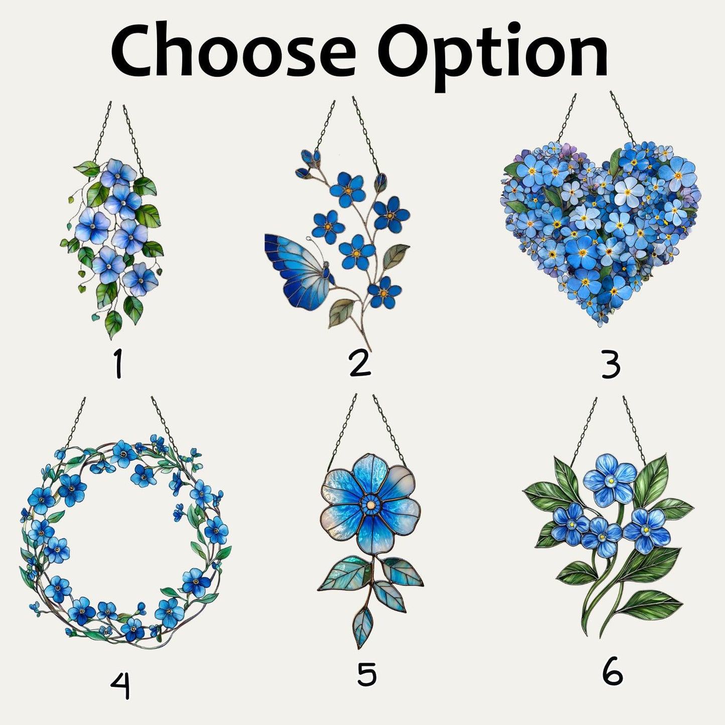 Forget Me Not Suncatcher, Flower Decor, Forget Me Not Gift, Sympathy Gift, Memory Gift, Loss Gift, Forget Me Not Ornament, Flower Art