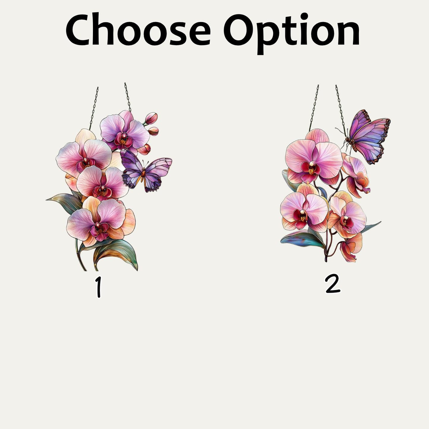 Orchid Flower Suncatcher, Orchid Window Hanging, Flower Lover Decor, Natural Lover Gift, Home Decor, Orchid Suncatcher, Mothers Day Gift